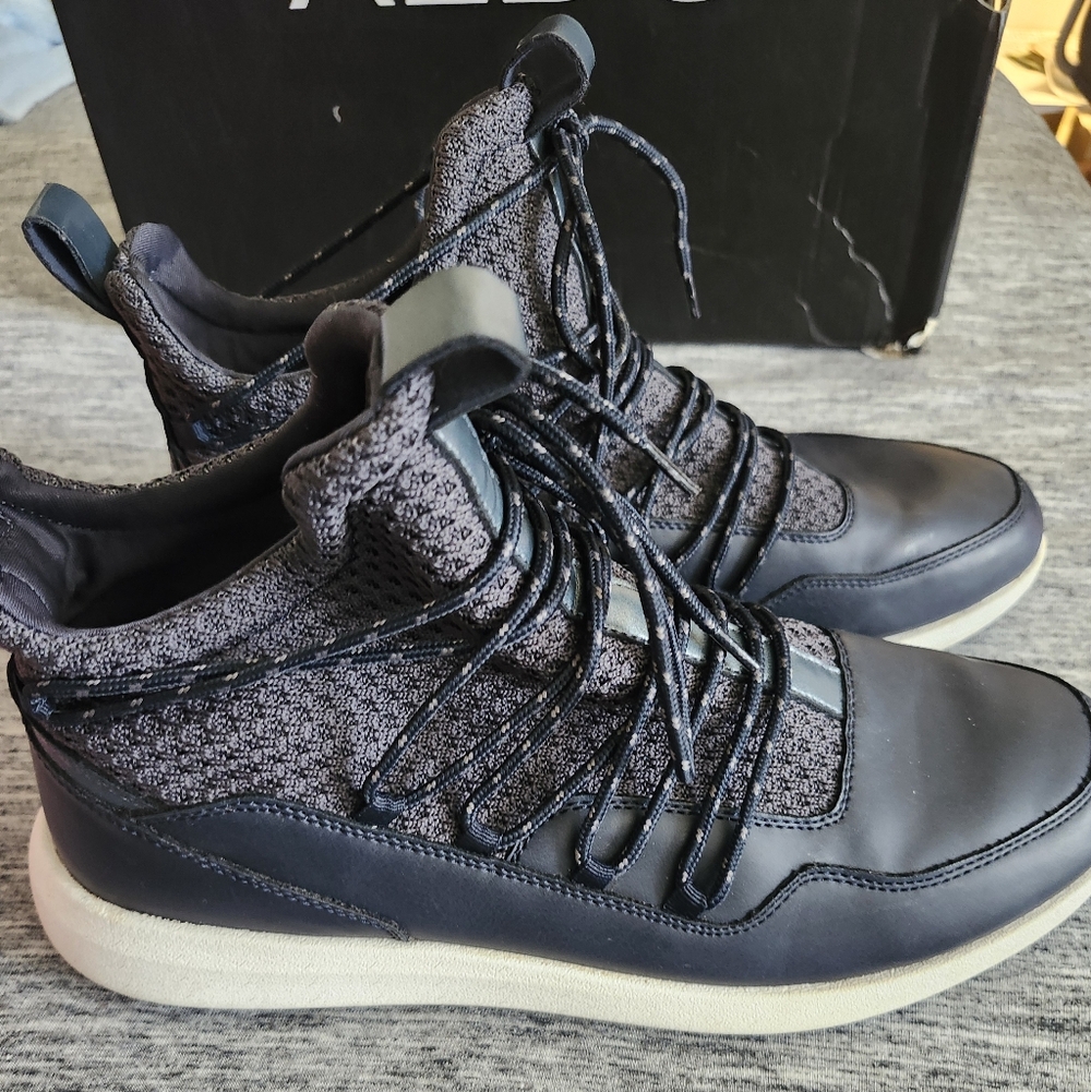 Aldo Black and Gray Men's Sneakers